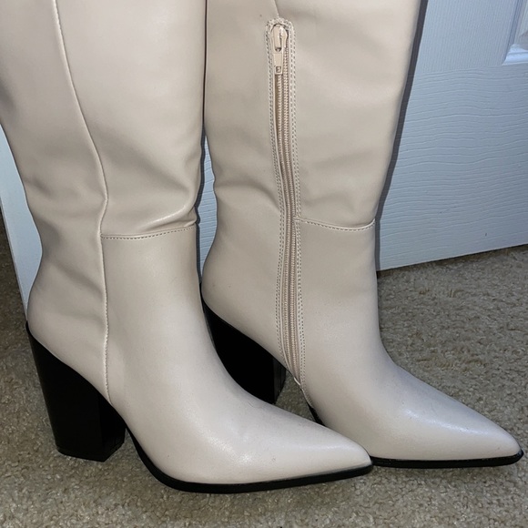 S3 - White western cowboy cream boots Never worn - Picture 10 of 13